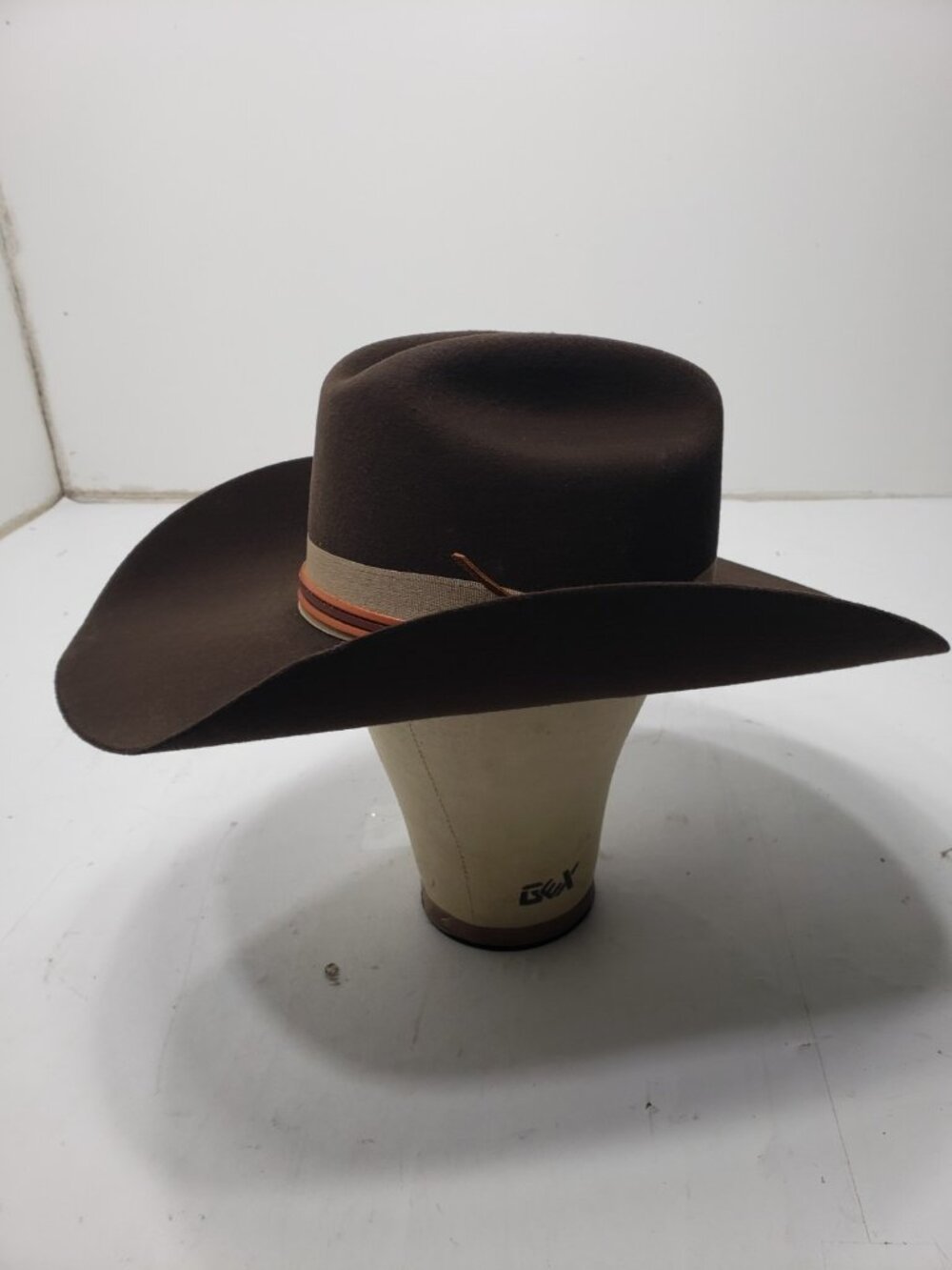 Rockin C RC Presley Brown Felt Western Wear Cowboy Hat Unisex Adult Size M